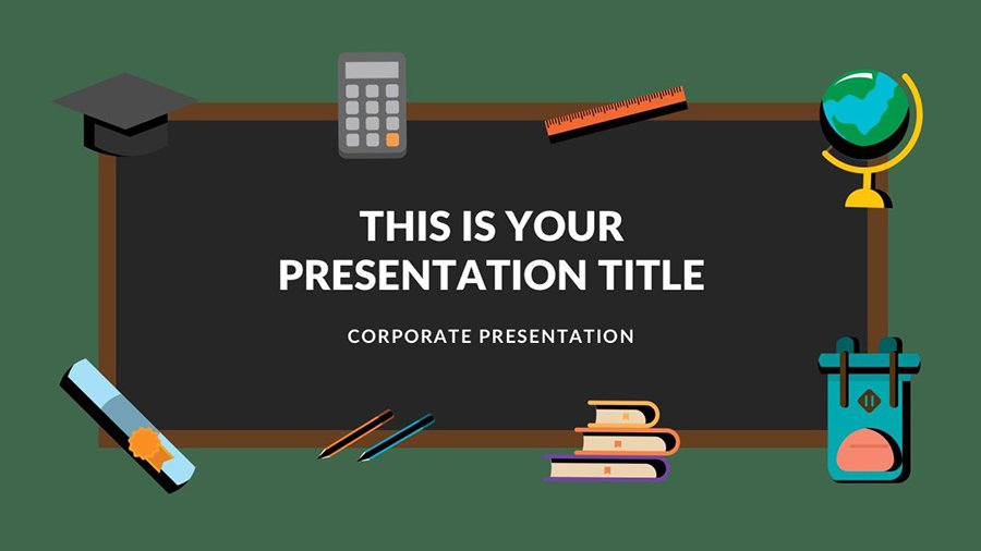 Blackboard Free Presentation Template