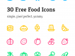 30 Yummy Vector Icon Pack
