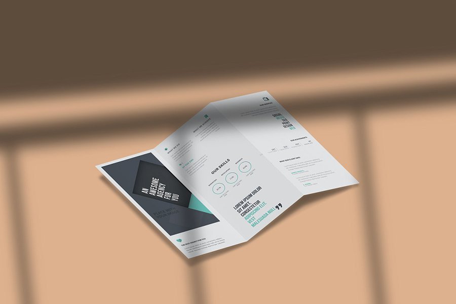 Trifold Brochure Mockup For Business