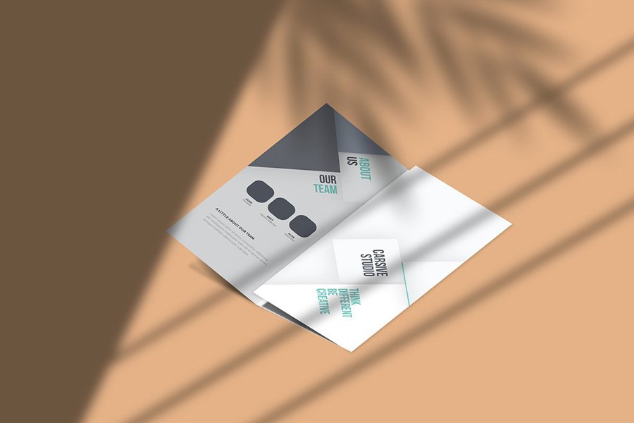 Trifold Brochure Mockup For Business