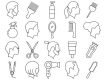 Hairdresser Vector Icon Set