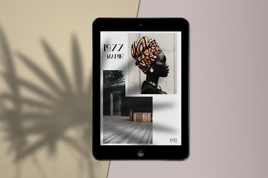 iPad Mini Mockup Scene