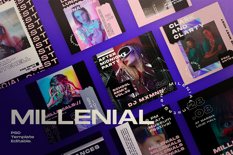 Millennial Social Media Template