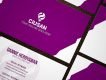 Purple Business Card Template