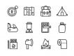 Free Minimal Camping Vector Icons