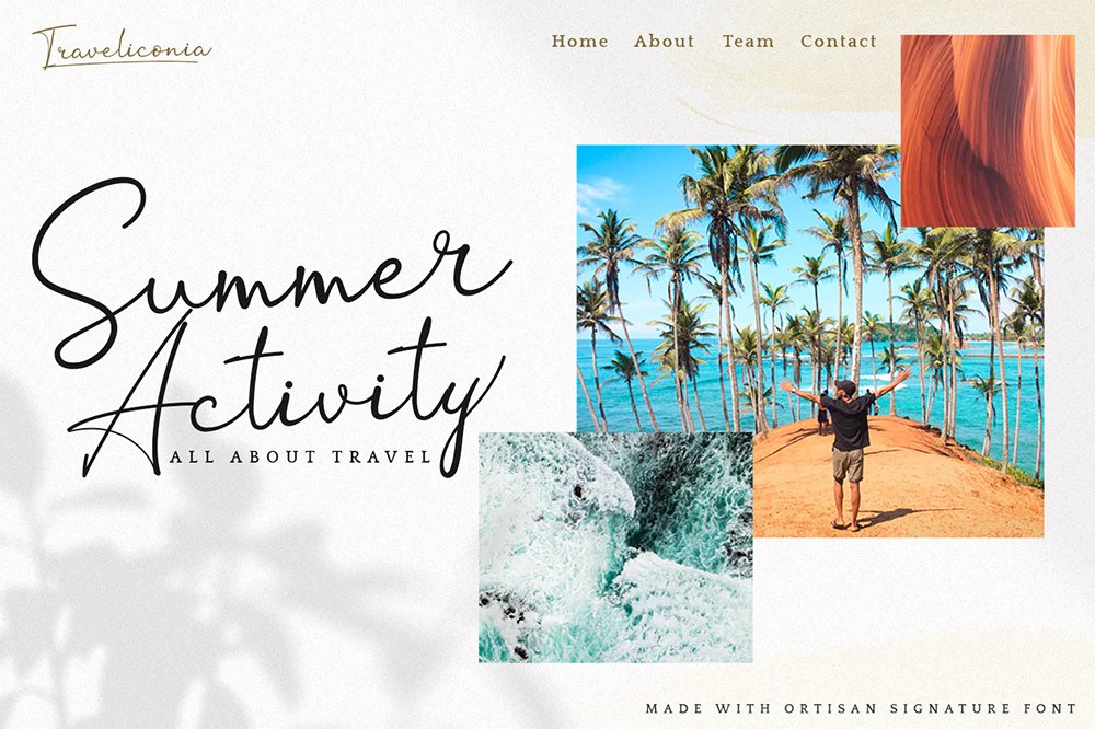 Free Ortisan Signature Font