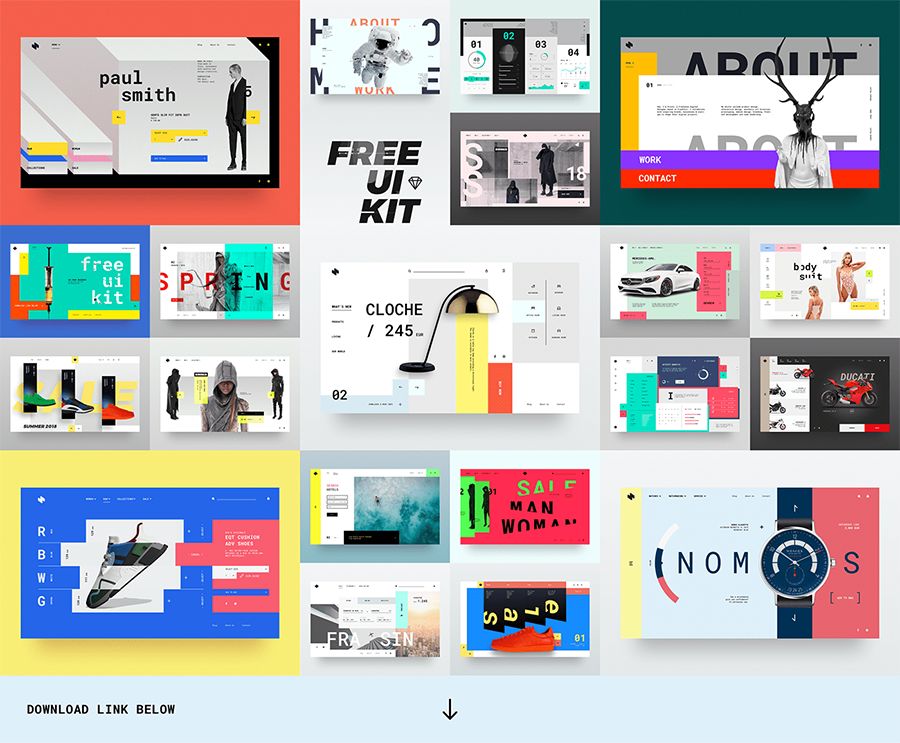 HeaderZ Free UI Kit Design