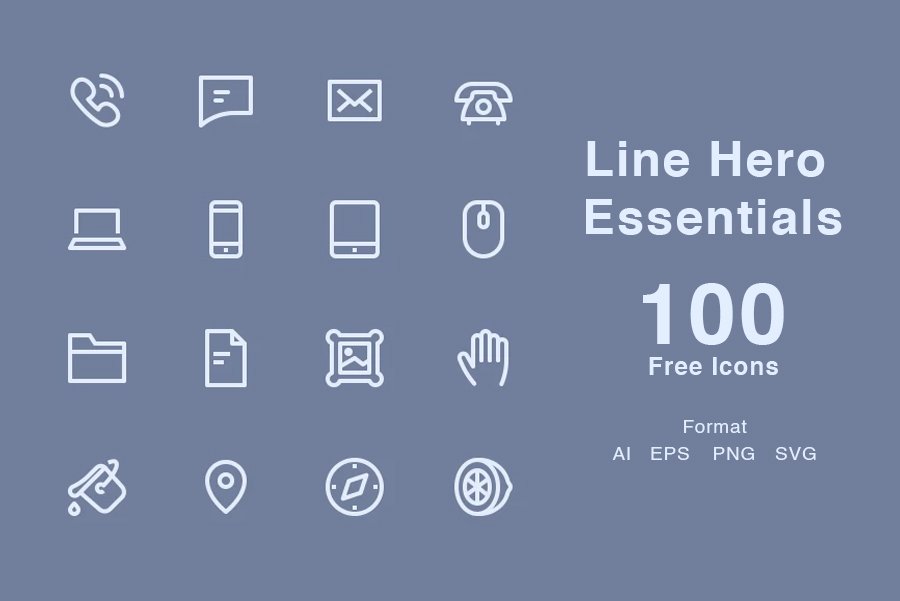 Line Hero Essentials Icons
