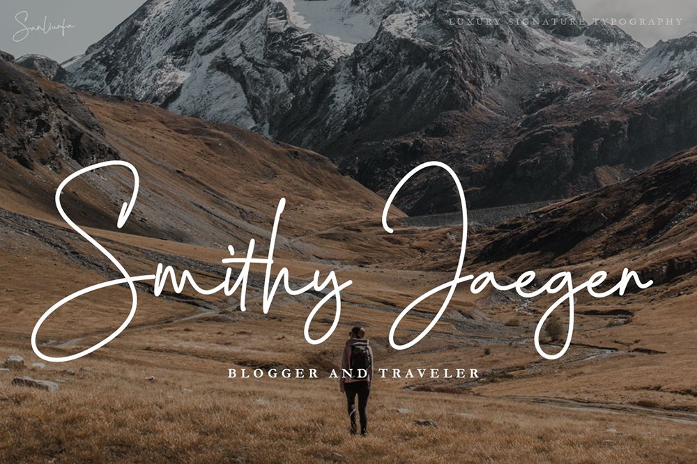 Sanliurfa Luxury Signature Font