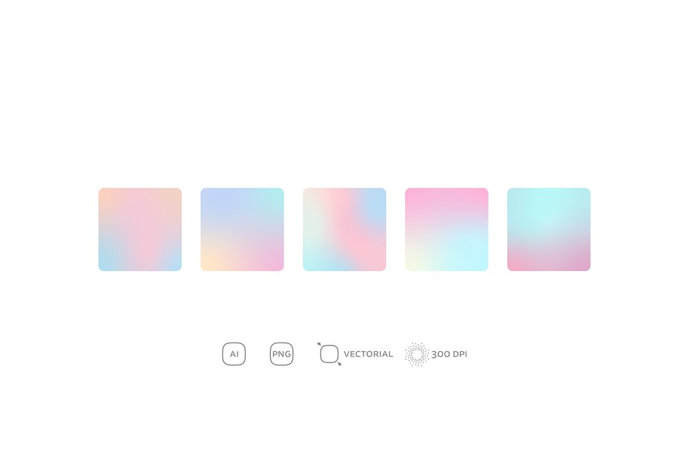 High-Resolution Pale Gradients Freebie