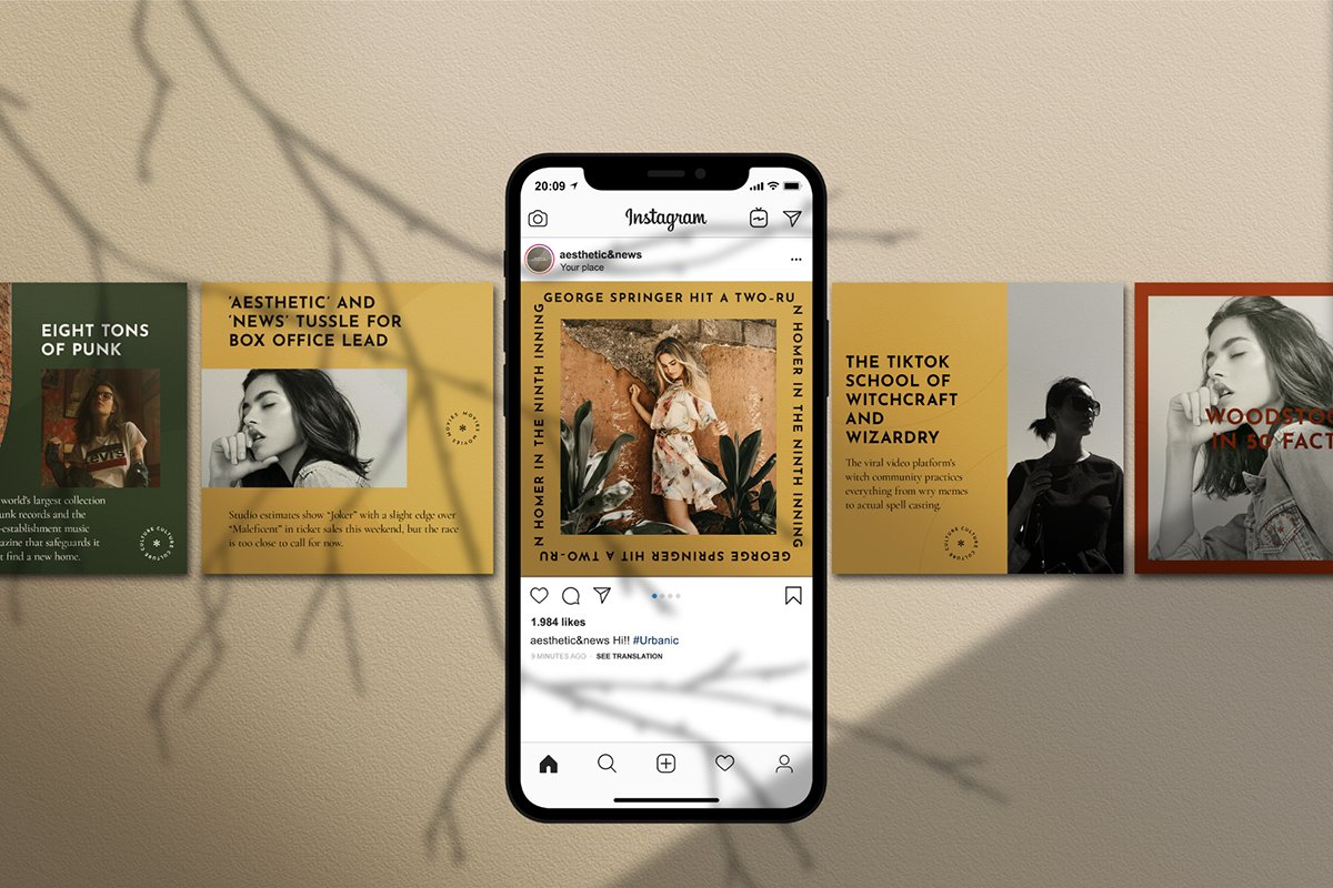 Aest News Instagram Templates