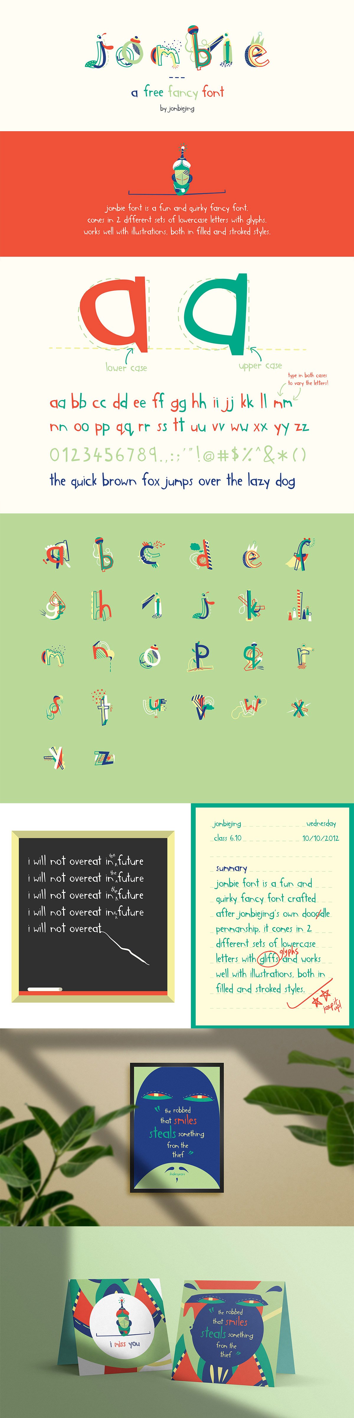 Jombie Free Fancy Font