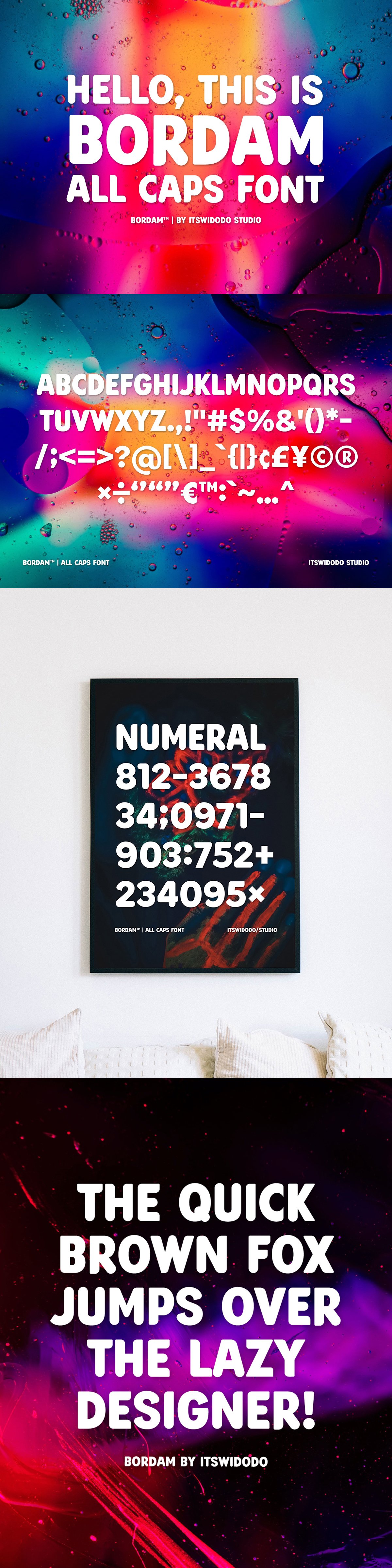 Bordam - Display All Caps Font