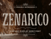 Zenarico - Textured Font Family