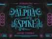 Alpha Spike Font