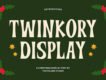 Twinkory - Christmas Display Font